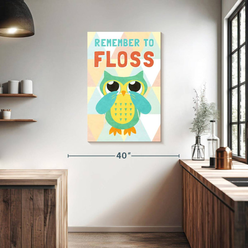 Brampt Remember To Floss, 39" H x 26" W