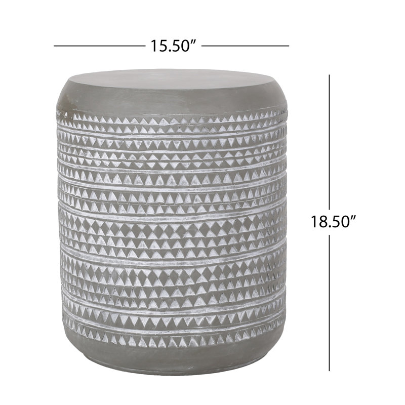 Charming Lightweight Concrete Outdoor Side Table With Stylish Design