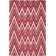 Stephen Chevron Hand Woven Ivory/Red Area Rug