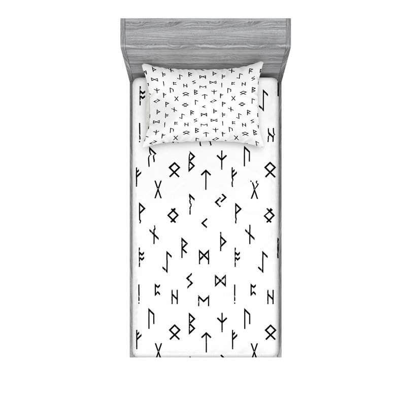 Microfiber Sheet Set, Twin Sheet Set with Fitted Sheet