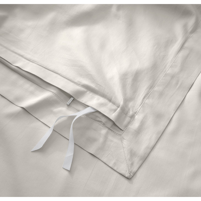 Signature Hemmed Duvet Set, Mist, Queen Duvet Cover + 2 Standard Shams
