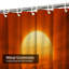 Rideau de douche avec 12 crochets Red Sunset Big Yellow Sun-1706639302