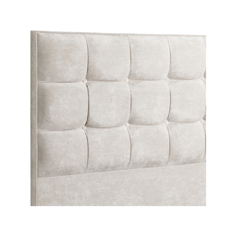 Upholstered Headboard, Double (4'6'), Pearl, Kensington