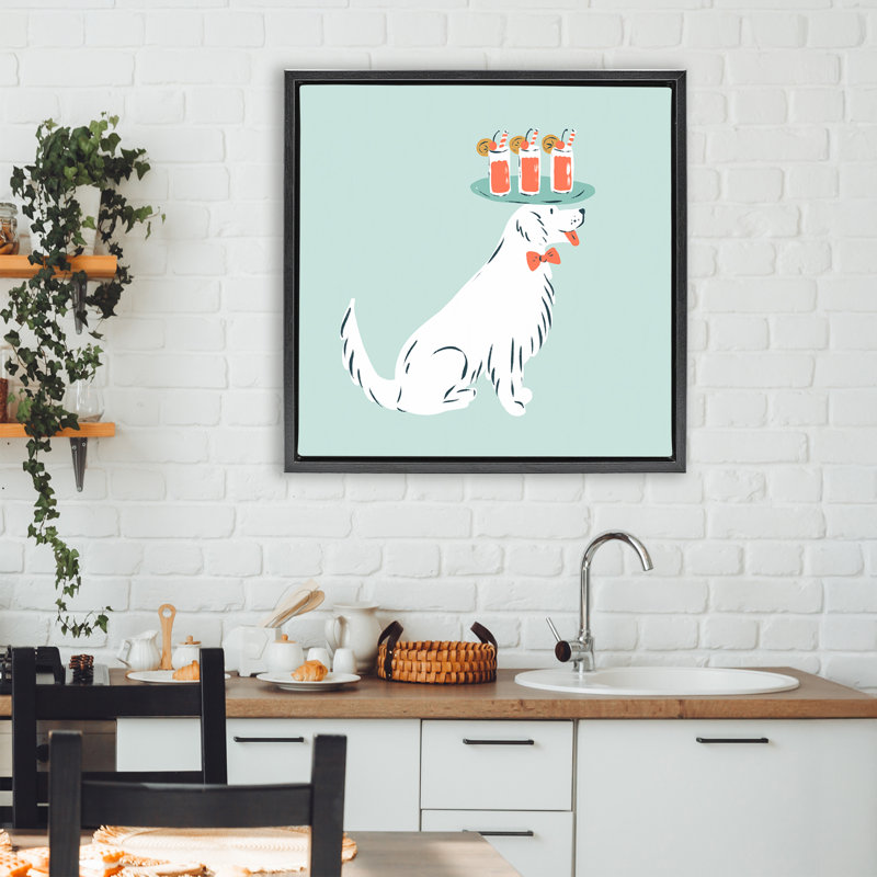 Cadre flottant pour plateau de boissons Drink Tray Dog, design par Krissy Mast, H 25 po x l 25 po