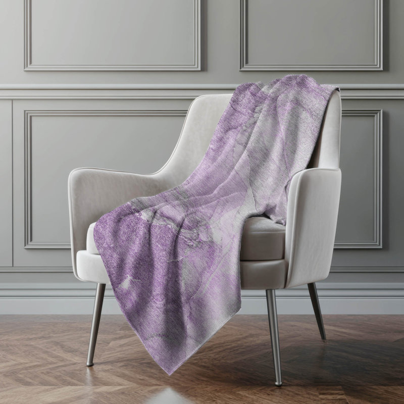 Jeté en sherpa Addison, Lilas