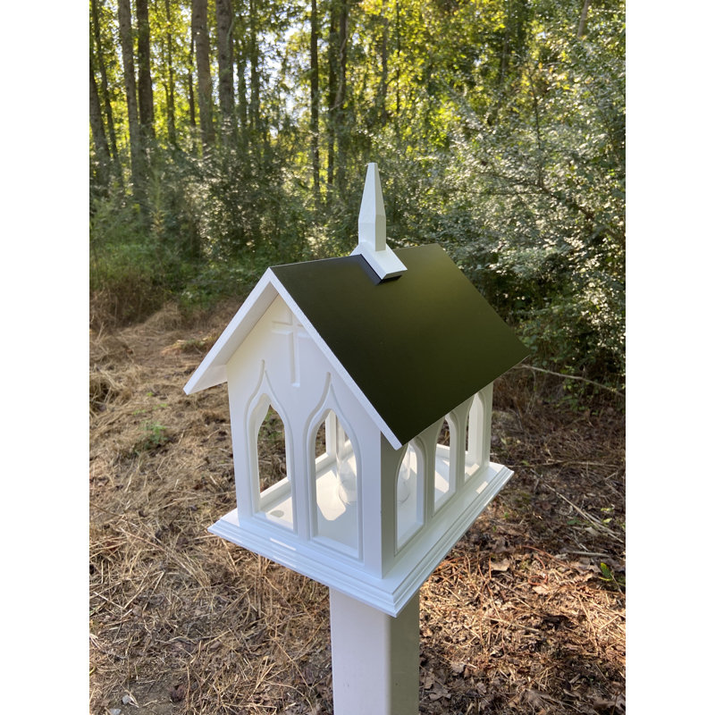 Mangeoire d'oiseaux décorative Flara, Noir