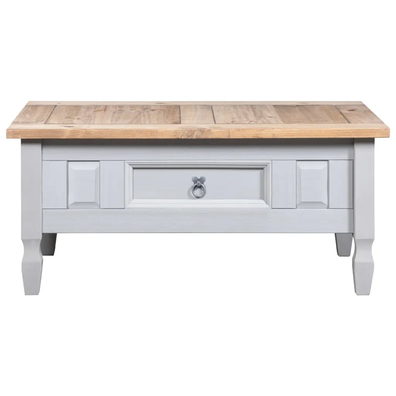 Basso Coffee Table with Storage 100 x 55 x 45 cm, Grey