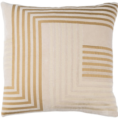 Intermezzo Cotton Striped Throw Pillow