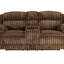 Fauteuil inclinable à mouvement manuel avec velours côtelé, console intégrée et porte-gobelets pour un confort et une commodité ultimes