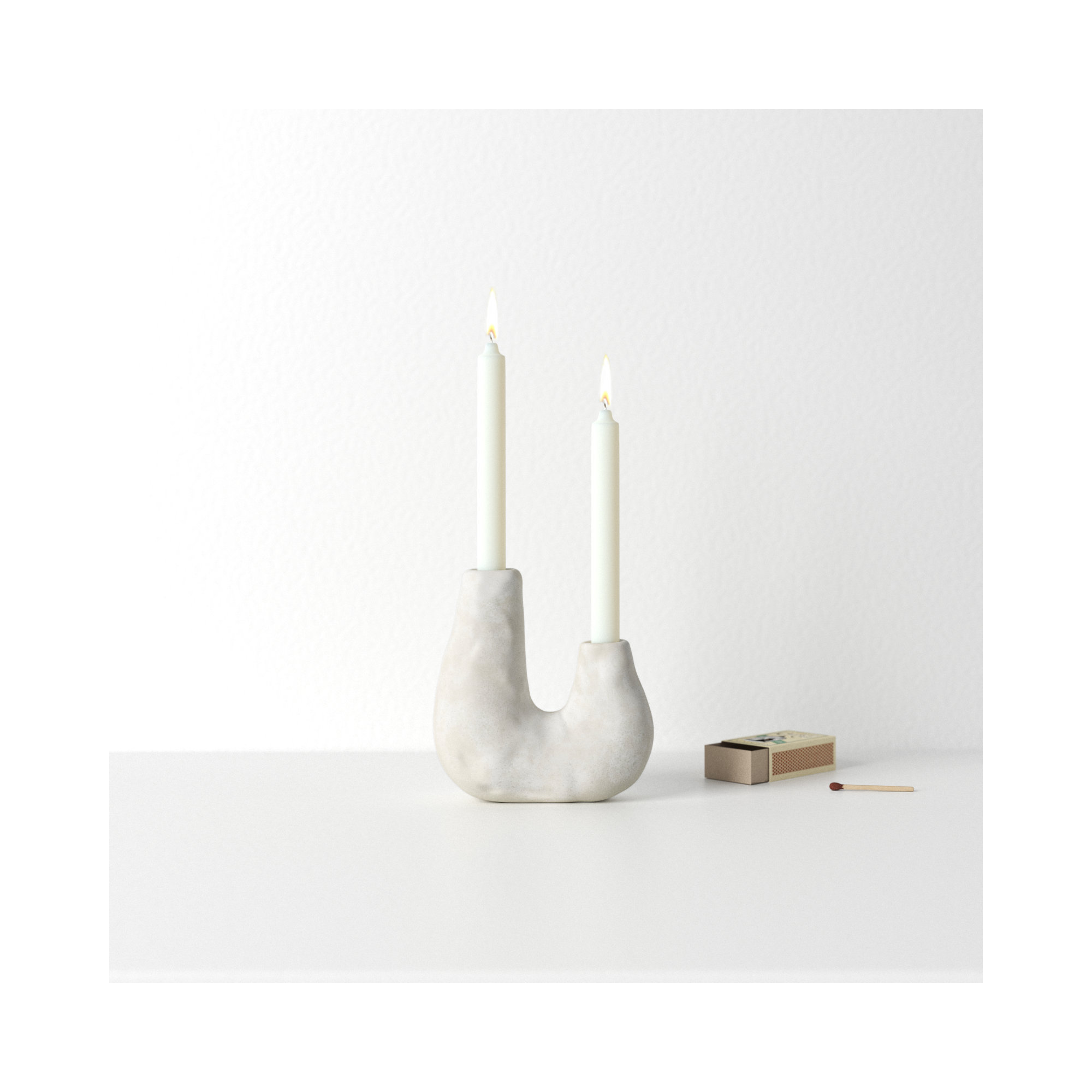Baja Ceramic Tabletop Candlestick