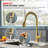 Sumerain Modern Kitchen Faucet With Pull-Down Sprayer, Single Handle High-Arc Kitchen Sink Faucet-112454583