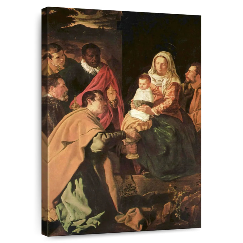 Leisha adoration des mages 1619, H 48 po x l 32 po