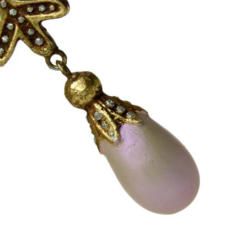18cm Holiday Shaped Ornament, Iridescent Pink