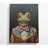 Frog In A Suit Staring - No Frame Print on Canvas-913196387