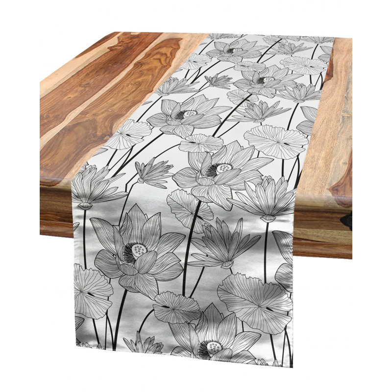 Lotus Table Runner, 90" L x 16" W