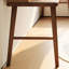 Bureau noyer + bois massif rectangulaire noir + fer-548440109