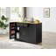 Îlots de rangement de 53 po avec tiroirs et poubelles pour la cuisine et la salle à manger. Conception de ferme moderne-123474267