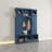 White Farmhouse Hall Tree & Storage Bench - All-in-One Entryway Organizer with Dual Cabinets & 7 Hooks-539799167