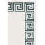 Tapis ivoire / vert en laine / coton touffeté à la main Diljana-2145723147