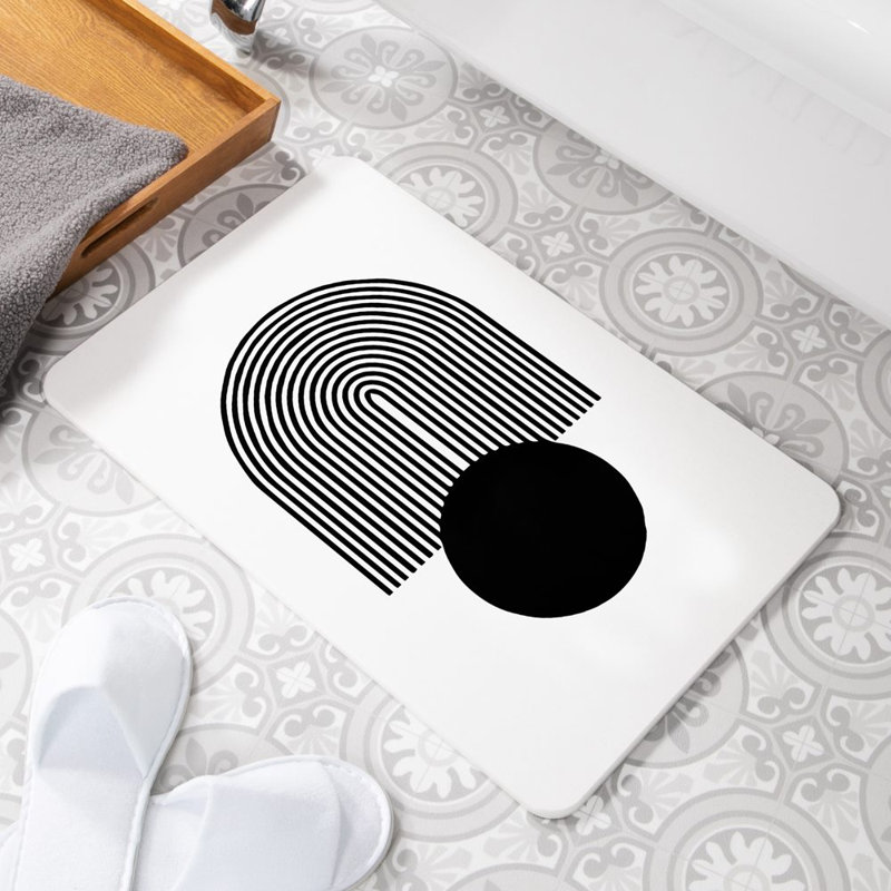 Non-Slip Shower Mat, White