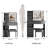 29.2" Small Size Left Drawer Desktop Vanity Table With Cushioned Stool,Large Sliding,Touch-Control,-2145322411