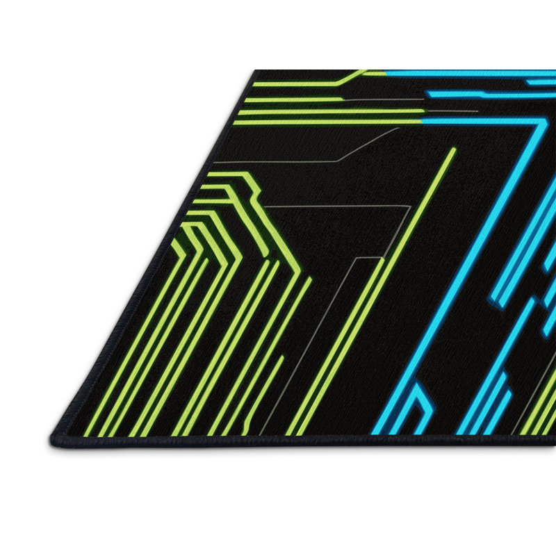 Cybernetic Grid Rug, Rectangle 6' x 9'