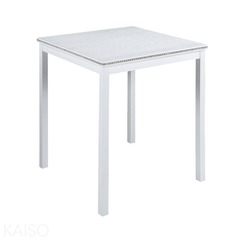 Table carrée à hauteur de comptoir pour 4 personnes
