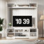  Meuble audio-vidéo l 63 po avec prises de courant et armoire de rangement réglable