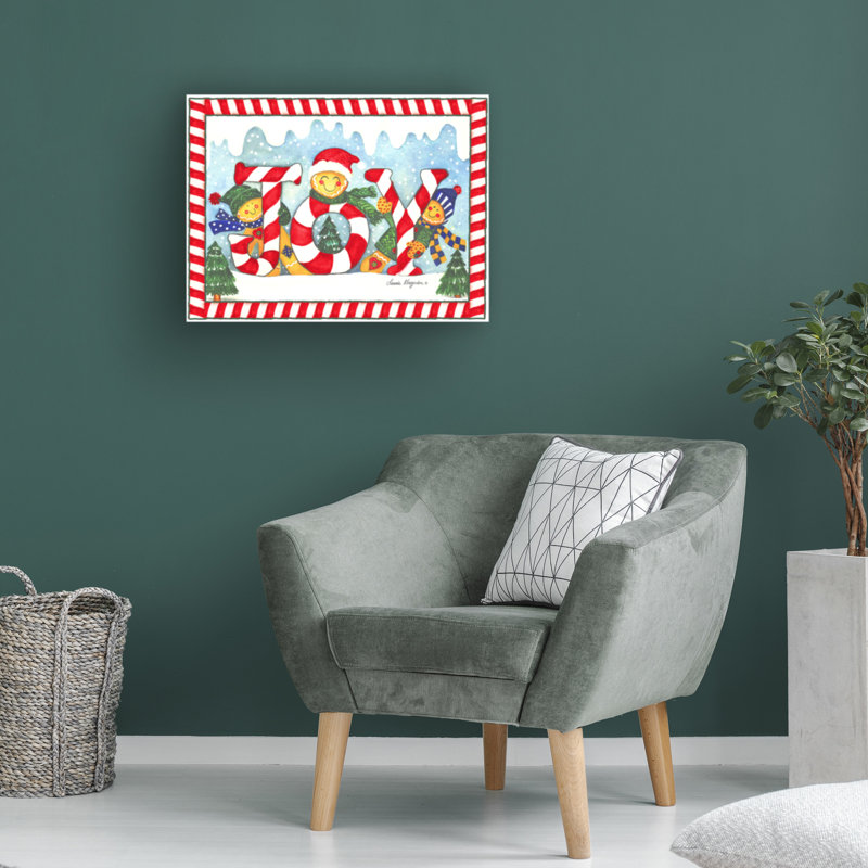 «Gingerbread Joy» par Laurie Korsgaden, impression sur toile tendue, H 14 po x l 19 po x P 2 po