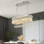 Luminaire moderne en cristal avec lustres rectangulaires, luminaire suspendu ovale encastré pour salle à manger, îlot de cuisine, paquet de 1-898478937