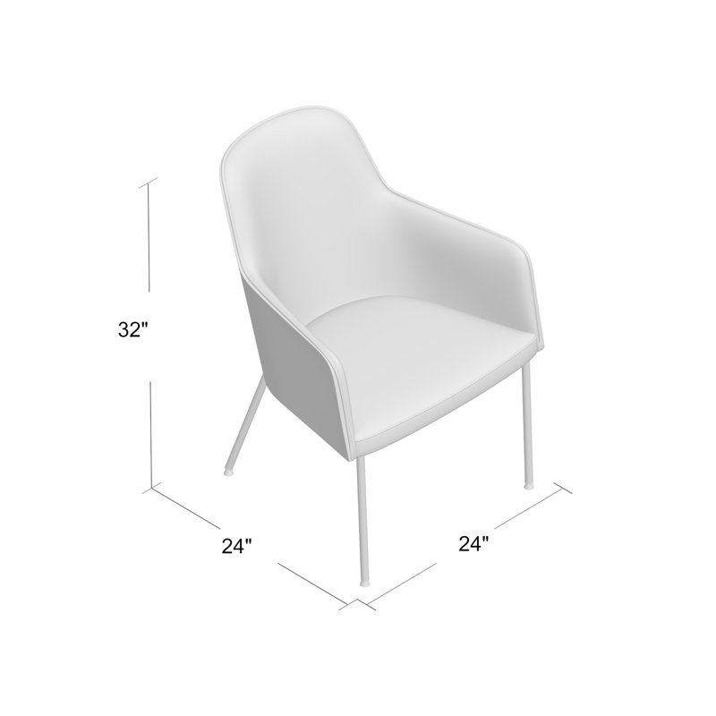 Fauteuil rembourré Hudson, Crème
