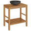 Glaucio 740mm Single Bathroom Vanity with Vessel Marble Basin-377468212