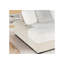 Tissu chic en velours beige avec tissu en velours côtelé, formation de coussins douillets et de porte-gobelets, Interface