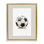 Cadre flottant rétro avec ballon de soccer, design par Christine Simpson Art