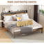 Base de lit plateforme en métal pour grand lit-1835186241