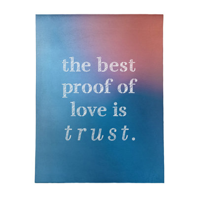Quotes Chenille Indoor Rug