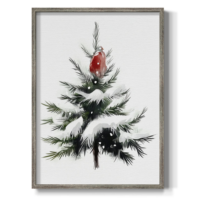 «Christmas Holiday Art», reproduction encadrée CECL - bois massif, H 11 po x l 9 po