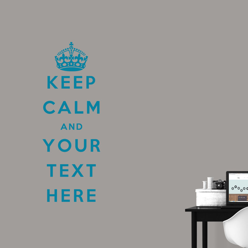 Wall Decal, Teal, Yes