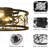 18In Caged Ceiling Fan With Light,Rustic Farmhouse Ceiling Fans With Lights And Remote,Bladeless Black Fandelier Ceiling Fan,Small Flush Mount Ceiling Fan For Kitchen, Bedroom(6 Speed, Timing)