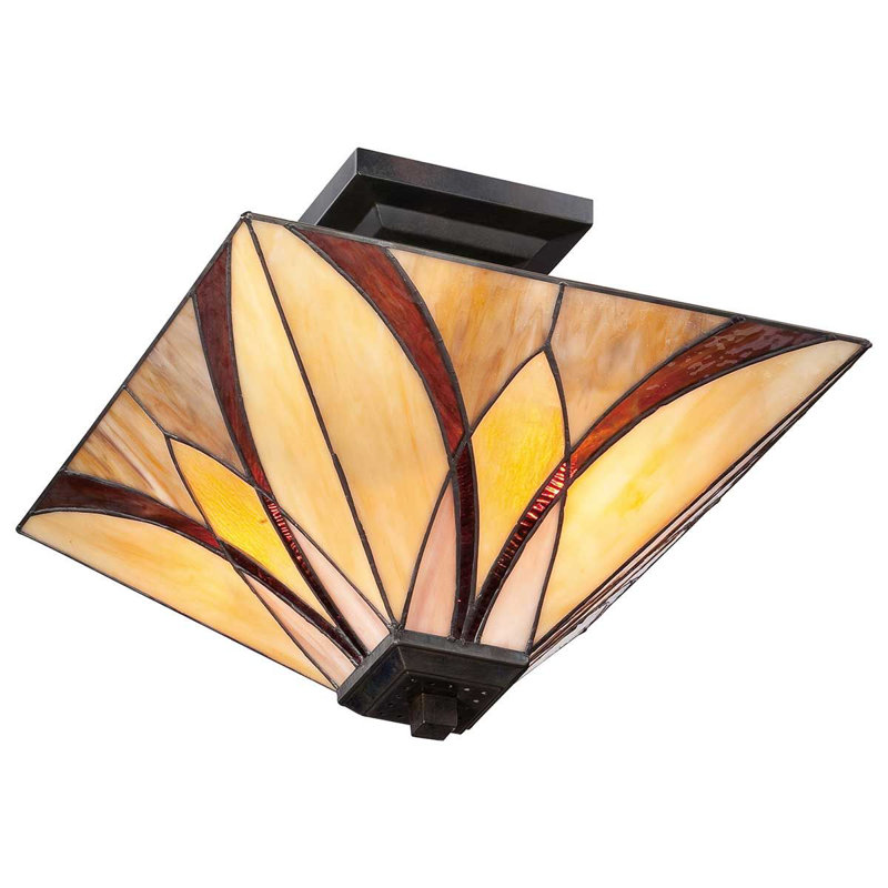 Rockton Glass Semi Flush Mount
