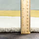 Gaye Geometric Handmade Tufted Wool Gray/Khaki/Teal Area Rug