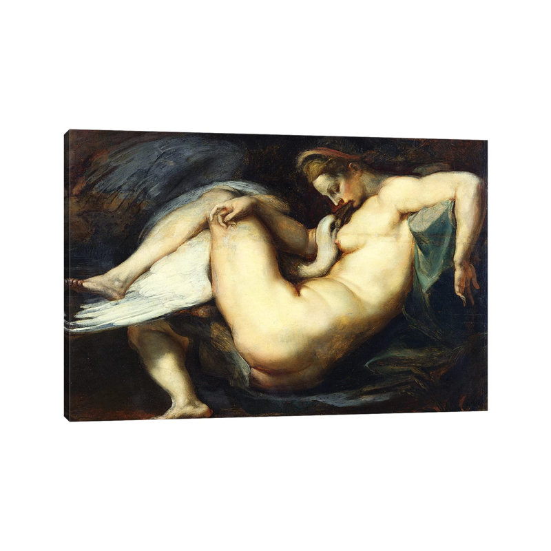 Leda And The Swan by Peter Paul Rubens - Wrapped Canvas Gallery-Wrapped Canvas Giclée, 30.48 cm H x 45.72 cm W