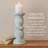 Elements 11.81" Ceramic Candlestick