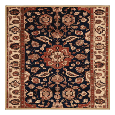 Tapis brun lavable à la machine