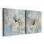 «Blue Blanc I», ensemble de 2 reproductions d'art sur toile tendue-1940647080-1940647095-1955931527