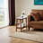 Retro Artificial Rock Slab Side Table,Stylish End Table With Storage Shelf