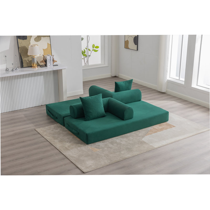 Boneless Foldable And Compressible Sofa With Sturdy Metal Frame, Ideal For Customizable Leisure Areas In Small Spaces