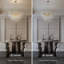 Lustre en cristal chromé 12 lumières Modern-1047968059-1047968056