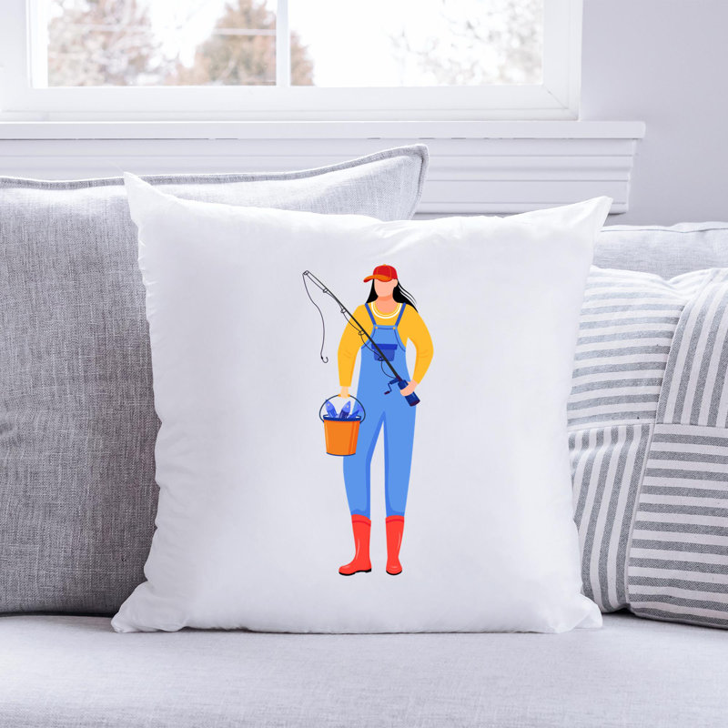 Nautical Sea Life_291 - Coussin décoratif avec coussin décoratif, H 14 po x l 14 po