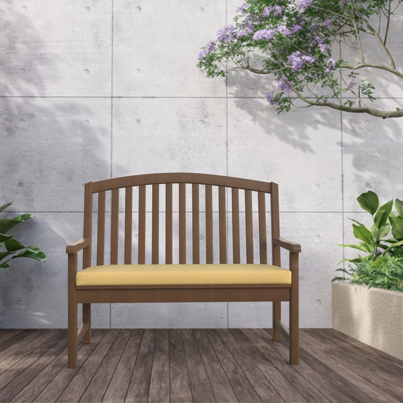 Sunbrella® Outdoor 3'' Bench Cushion, Yellow Tan